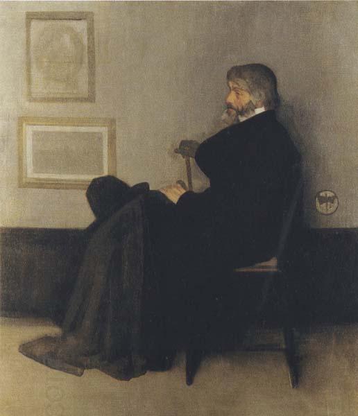 Sir William Orpen Portrait of Thomas Carlyle oil painting picture